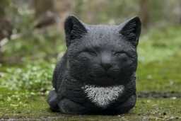 Unique Concrete Cat Sculpture Stone Kitten Decoration Cement Memorial Ornament Pet Lover Gift Garden & Home Figurine Kitty