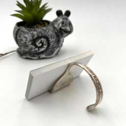 Lot Of 10 Spoon Business Card Holders Vintage Reclaimed Silverware - thumbnail 4
