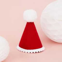 Santa Hat Tree Topper - Christmas Decorations Alternative Star Family Gift Ideas - thumbnail 3