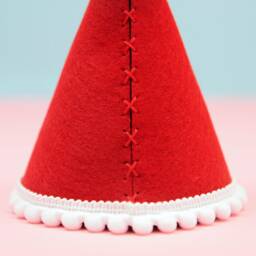 Santa Hat Tree Topper - Christmas Decorations Alternative Star Family Gift Ideas - thumbnail 2