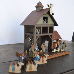 Wooden Nativity, Nativity Set - thumbnail 2