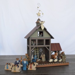 Wooden Nativity, Nativity Set - thumbnail 1