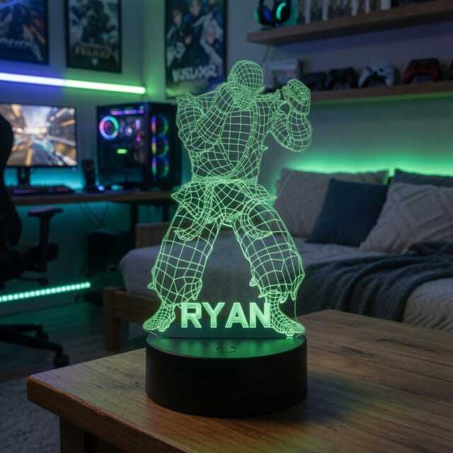 Personalised Arcade Night Light Street Fighter Led Console Light - image 1