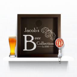 Personalised Beer Cap Collection Box - Bottle Top For Man Cave Gift Home Bar D??cor Lover Father's Day Ideas - thumbnail 3