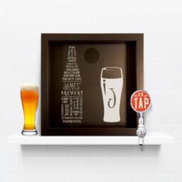 Personalised Beer Cap Collection Box - Bottle Top For Man Cave Gift Home Bar D??cor Lover Father's Day Ideas - thumbnail 2