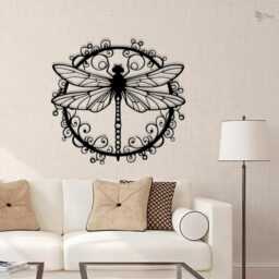 Dragonfly Metal Wall, Garden Decor Sign, Yard Decor, Patio Dragonfly Art, Nature Wall Decor, Gift, Gift For Mom - thumbnail 3