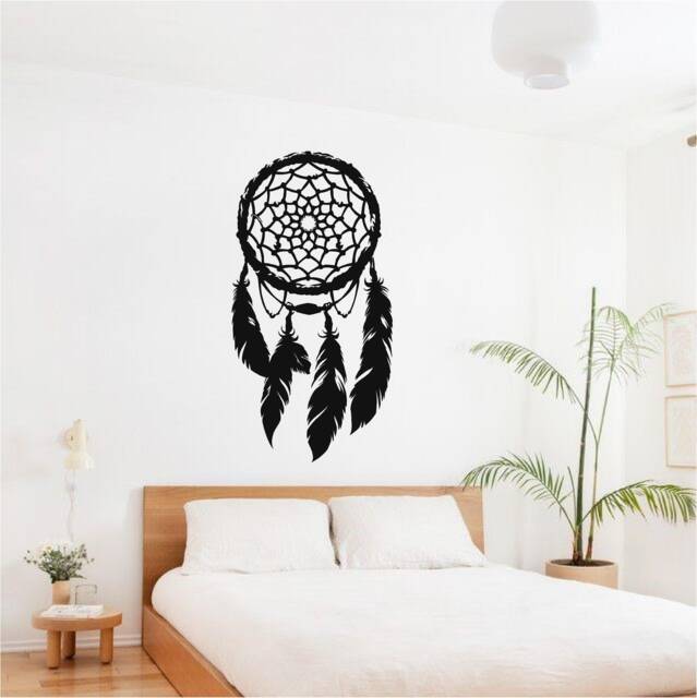 Dream Catcher Vinyl Wall Art, Decal, Sticker, Transfer, Mural, Removable, Decoration, Interior, Exterior, Peel & Stick, - 0857 - image 1