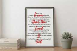 Psalm 100 Know That The Lord Is God Christian Wall Art - thumbnail 1