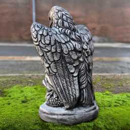 Eagle With Prey Statue Hunting Eagle Figurine Bird Of Sculpture Concrete Predator Decor Majestic Wildlife Ornament Lover Gift - thumbnail 4