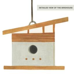 Birdhouse Add On Kit - House 5 Fabric Wall Decal Feather Mej - thumbnail 3
