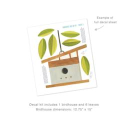 Birdhouse Add On Kit - House 5 Fabric Wall Decal Feather Mej - thumbnail 4