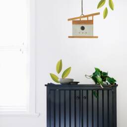 Birdhouse Add On Kit - House 5 Fabric Wall Decal Feather Mej - thumbnail 2
