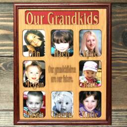 9 To 12 Grandkids Names Mat Insert - Only For 11x14 Picture Frame - Gifts Great Grandparents Grandchildren Personalized Customized - thumbnail 3