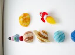 Felt Wall Solar System Planets Handmade Space Nursery Decor - thumbnail 1