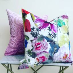 Decorative Pillow Cover in Orangerie Rose, Designers Guild - thumbnail 2