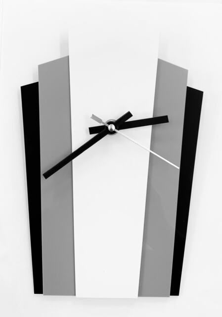 Art Deco Style Retro Wall Clock in Acrylic Shouldered - image 1