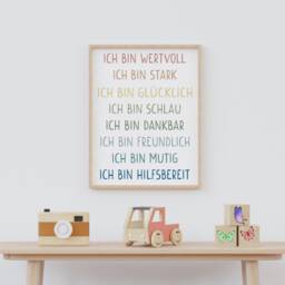 Affirmation Poster A4 - Posters For Children Positive Beliefs Encouragement Gift - thumbnail 2