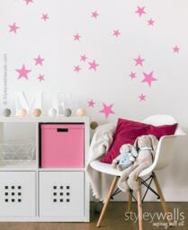 Stars Wall Decal, Sticker, Nursery Decor, Baby Room Set Of 50 Decals - thumbnail 1
