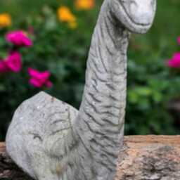 Concrete Long Neck Dinosaur Statue Stone Brontosaurus Figurine Outdoor Garden Sculpture Cement Home Decor Yard Ornament Dino Lover Gift - thumbnail 4