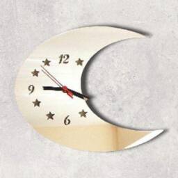 Moon Acrylic Clock - Many Colours Available - Bespoke Shapes & Sizes Made - thumbnail 2