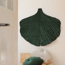 "Velvet Ginkgo Leaf Mat ""Green" - thumbnail 3