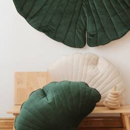 "Velvet Ginkgo Leaf Mat ""Green" - thumbnail 2