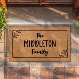 Personalised Surname Entrance Mat - Family Door - thumbnail 4