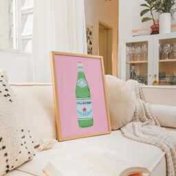 Sparkling Water Wall Artwork - San Pellegrino Lover Drinks Drink Art Kitchen Home Decor Poster Gift Idea - thumbnail 3