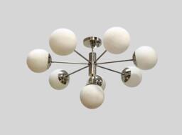 Gorgeous Mid Century Sputnik Chandelier Chrome Silver , Modern Handmade Brass Deco Slad Ii Ceiling Light Fixture Dining Entrance