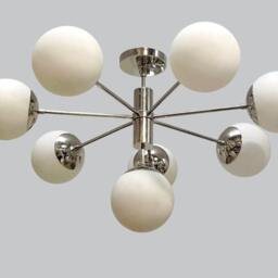 Gorgeous Mid Century Sputnik Chandelier Chrome Silver , Modern Handmade Brass Deco Slad Ii Ceiling Light Fixture Dining Entrance - thumbnail 3