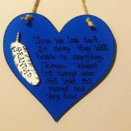 Personalised Remembrance Heart Plaque, in Loving Memory, Loss, Bereavement, Sympathy, Grieving, Memorial Plaque, Remembering A Loved One, Gift - thumbnail 2