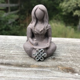 Cerridwen Altar Figurine - Celtic, Goddess Sculpture, Cauldron - thumbnail 4