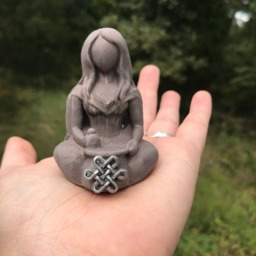 Cerridwen Altar Figurine - Celtic, Goddess Sculpture, Cauldron - thumbnail 3