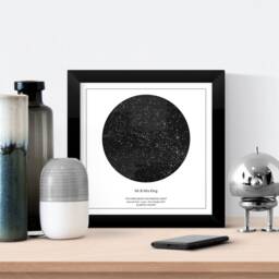 Bespoke Star Map Night Sky Print, Personalised, 1St Anniversary Gift, Wedding Engagement Personalised Gift - thumbnail 3