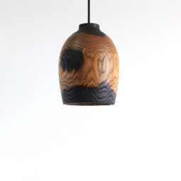 Pendant Light, Wooden Hanging Dining Room Lamp Shade, Natural Kitchen Island Chandelier - thumbnail 4