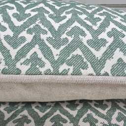 Cushions Made in Fermoie Rabanna Luxury Designer Decorative Green Cotton Cushion Pillow Throw Cover - thumbnail 3
