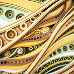 Ribbon 3D Wood Wall Art, Abstract Layered Wooden Sculpture, Modern Laser Cut Decor For Living Room - thumbnail 4