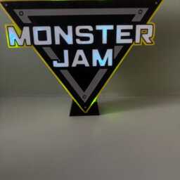 Monster Jam Lightbox - Nightlight With Remote Controlled Led Lights - thumbnail 2
