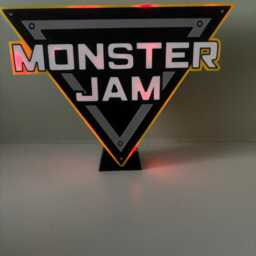 Monster Jam Lightbox - Nightlight With Remote Controlled Led Lights - thumbnail 3