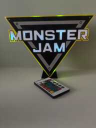 Monster Jam Lightbox - Nightlight With Remote Controlled Led Lights - thumbnail 1