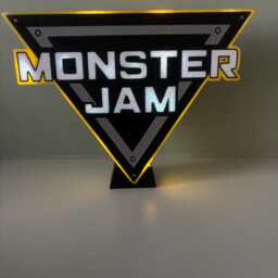 Monster Jam Lightbox - Nightlight With Remote Controlled Led Lights - thumbnail 4