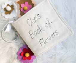 Personalized Fabric Flower Quiet Book - Of Flowers Handmade For You Amazing Gift Baby Shower Australian Books Colours - thumbnail 1