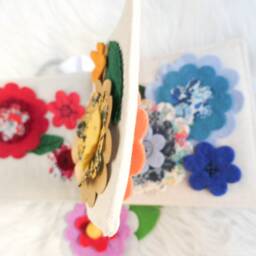 Personalized Fabric Flower Quiet Book - Of Flowers Handmade For You Amazing Gift Baby Shower Australian Books Colours - thumbnail 2