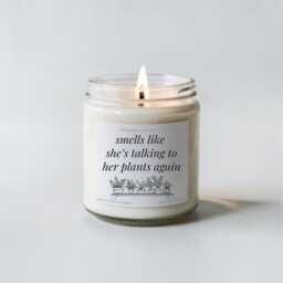 Smells Like Plant Lover Soy Candle - Funny For Houseplant Decor Greenery Aesthetic Gift Her Mom - thumbnail 3