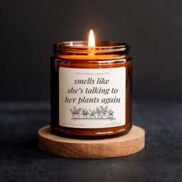 Smells Like Plant Lover Soy Candle - Funny For Houseplant Decor Greenery Aesthetic Gift Her Mom - thumbnail 2