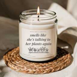 Smells Like Plant Lover Soy Candle - Funny For Houseplant Decor Greenery Aesthetic Gift Her Mom - thumbnail 1