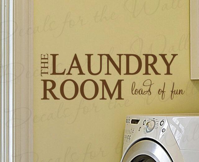 The Laundry Room Loads Fun Funny Cleaning Clothes Mom Mother Vinyl Sticker Wall Decal Quote Lettering Decor Saying Decoration La18 - image 1