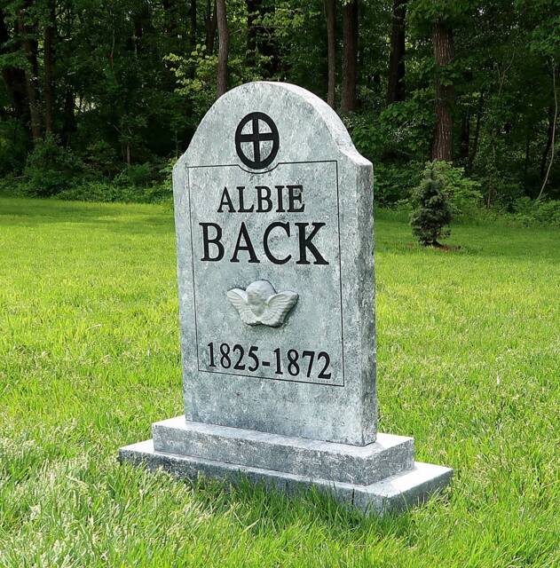 Albie Back Silly Halloween Tombstone Prop - image 1