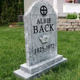 Albie Back Silly Halloween Tombstone Prop - thumbnail 3