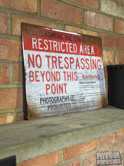 Area 51 Metal Sign Real Rust, Vintage Style Mancave Wall Art - image 1